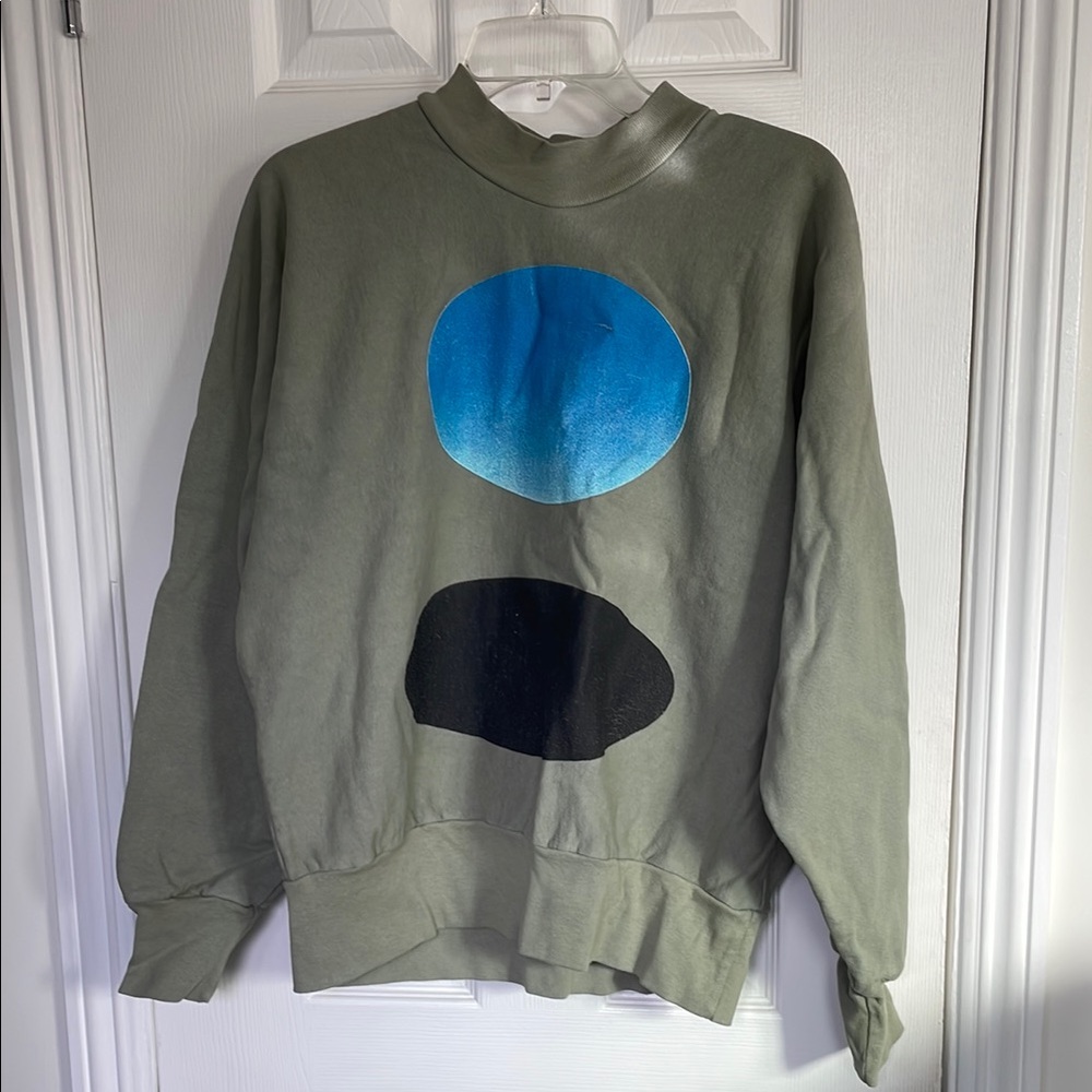 Kanye West Jesus Is King Olive Green Men's Sweater